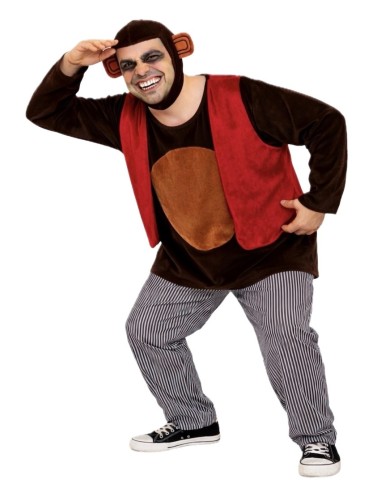 Fato de Macaco Assassino Tamanho L Novo | Disfarces para Adultos O Rei do Carnaval